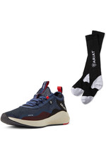 2022 Ariat Womens Ignite Eco Trainer & AriatTek Performance Socks Bundle - Navy / Black